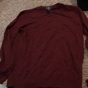 H&M men’s maroon slim fit sweater